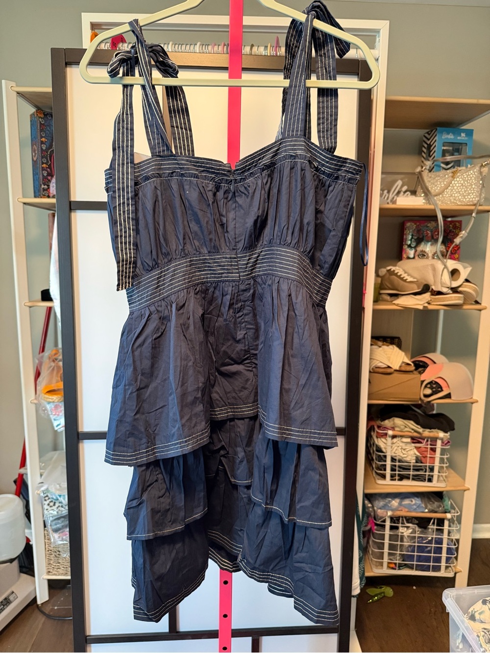 Sugarlips Tiered Mini Dress – Navy | NWT | Retail $95 - Picture 9 of 9
